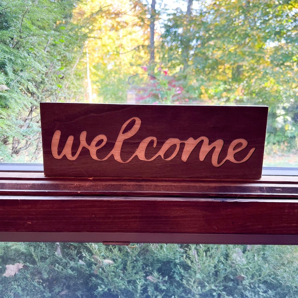 Wooden Welcome Sign Wall Decor